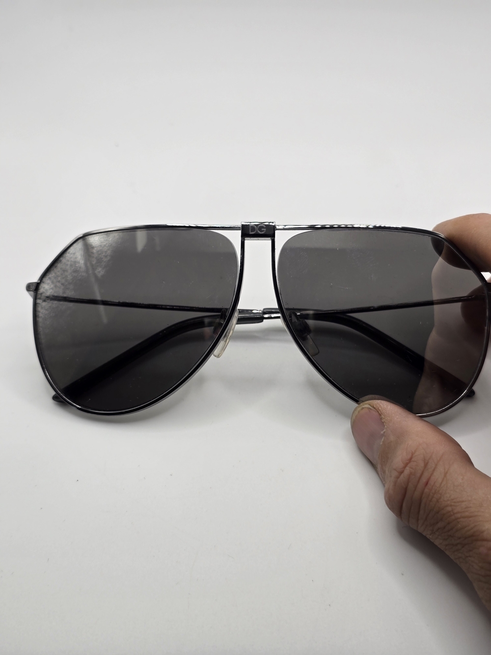 Dolce And Gabbana Grey Aviator Sunglasses Unisex - Picture 7 of 8
